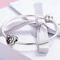 Charm Dije Plata 925 Corazon Mama Hijo - Miniatura 3