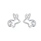 Aros Plata 925 Conejo - Miniatura 1