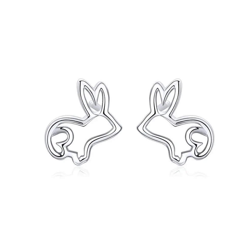 Aros Plata 925 Conejo 1