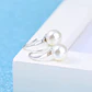 Aros Colgante Perla Blanca Plateado - Miniatura 3