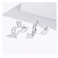 Aros Plata 925 Conejo - Miniatura 3