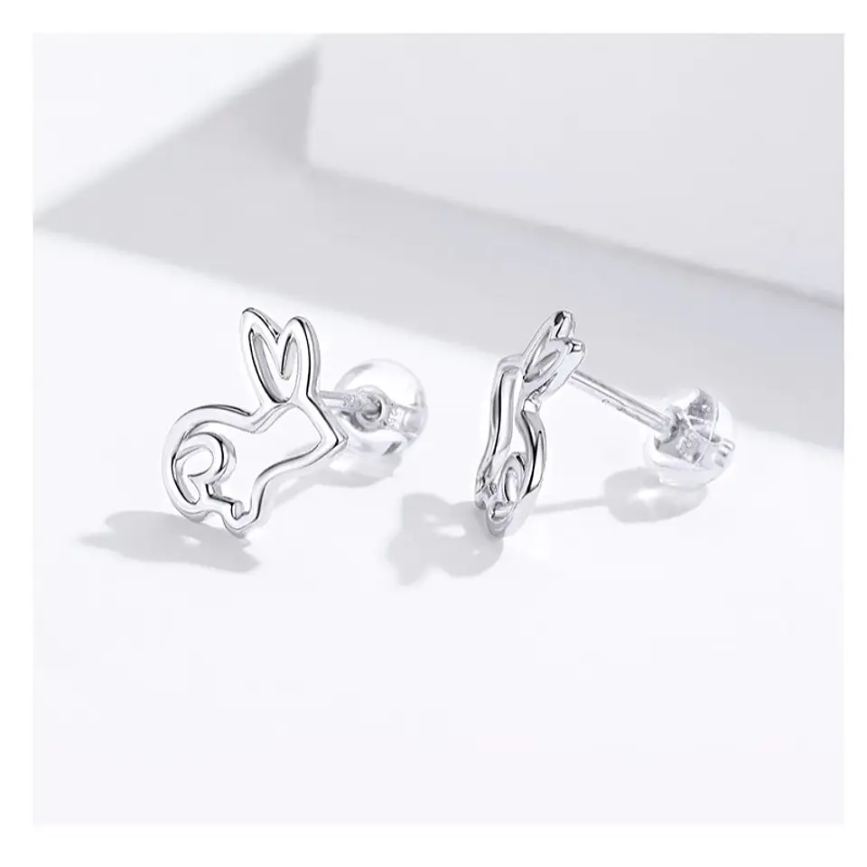 Aros Plata 925 Conejo 3