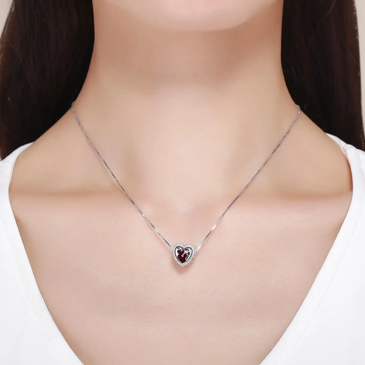 Charm Dije Plata 925 Corazon Mama Hijo 6