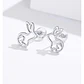 Aros Plata 925 Conejo - Miniatura 4