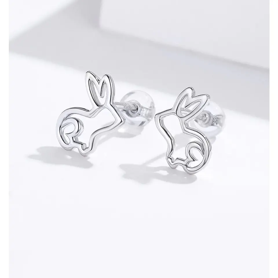 Aros Plata 925 Conejo 4