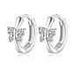 Aros Plata 925 Argolla Mariposa - Miniatura 1