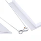 Collar Plata 925 Infinito con Rosa - Miniatura 4