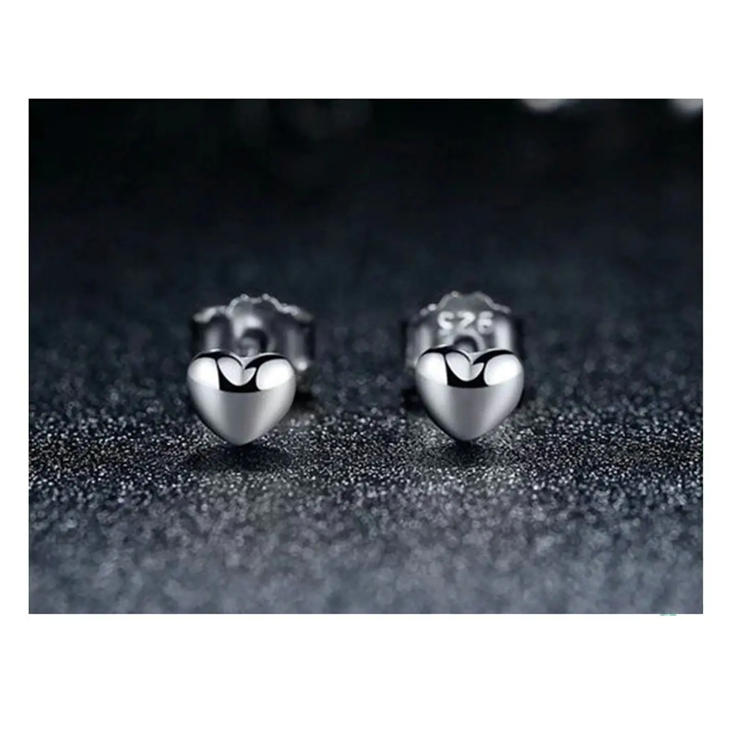 Aros Plata 925 Mini Corazon Plateado 4