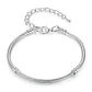 Pulsera Para Charms Ajustable Plateada - Miniatura 1