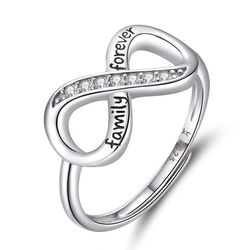 Anillo Plata 925 Infinito Family Ajustable 1