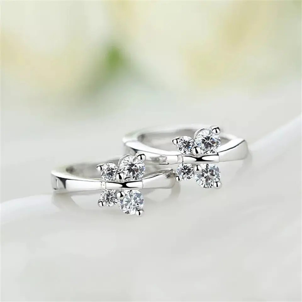 Aros Plata 925 Argolla Mariposa 6