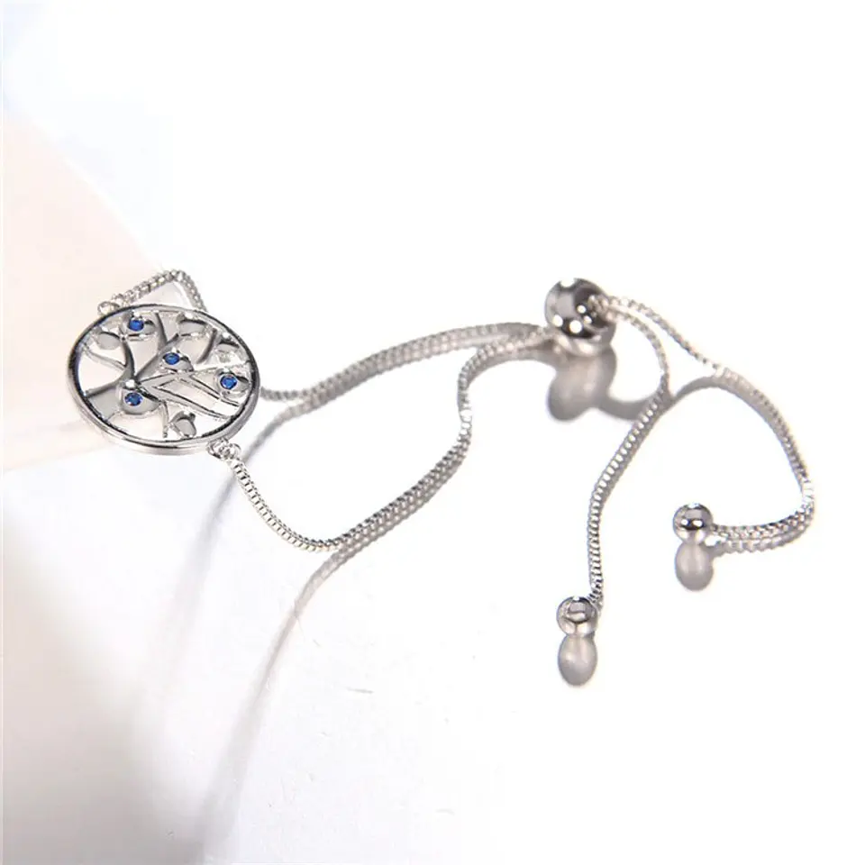 Pulsera Arbol de La vida Circones Plateada 3
