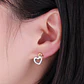 Aros Plata 925 Doble Corazon - Miniatura 5