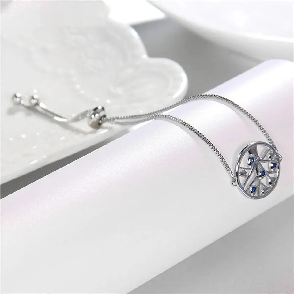 Pulsera Arbol de La vida Circones Plateada 5