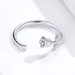 Anillo Plata 925 Rosa Plateada Ajustable - Miniatura 6