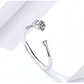 Anillo Plata 925 Rosa Plateada Ajustable - Miniatura 7