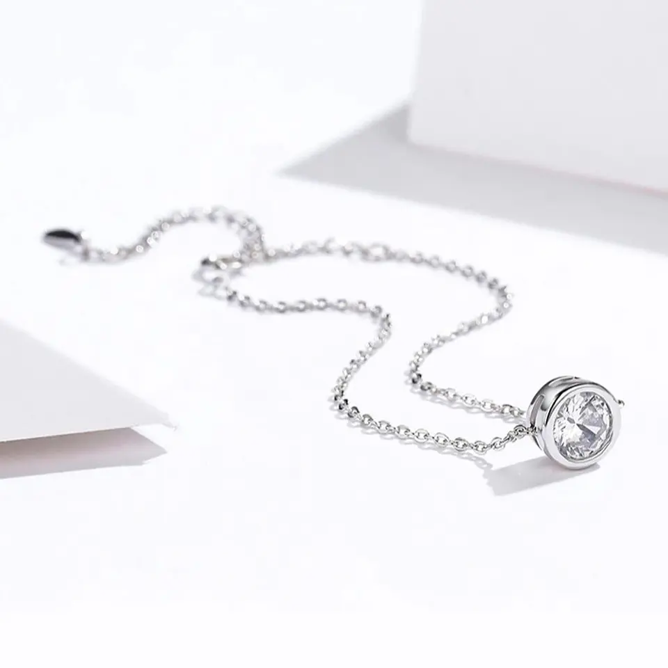 Pulsera Plata 925 Circon Plateada 7