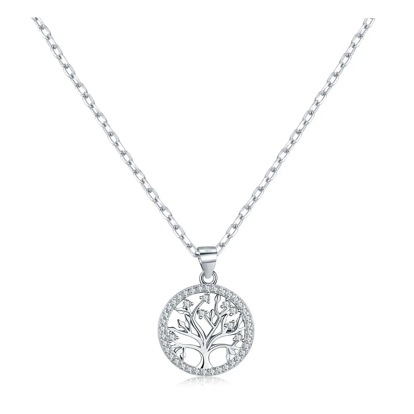 Collar Arbol de la Vida Circones Plateado 1