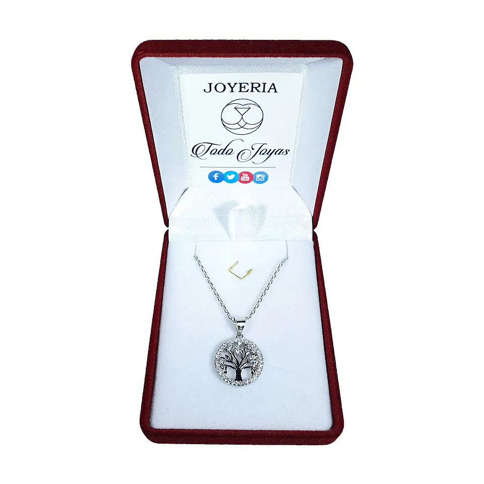 Collar Arbol de la Vida Circones Plateado 2