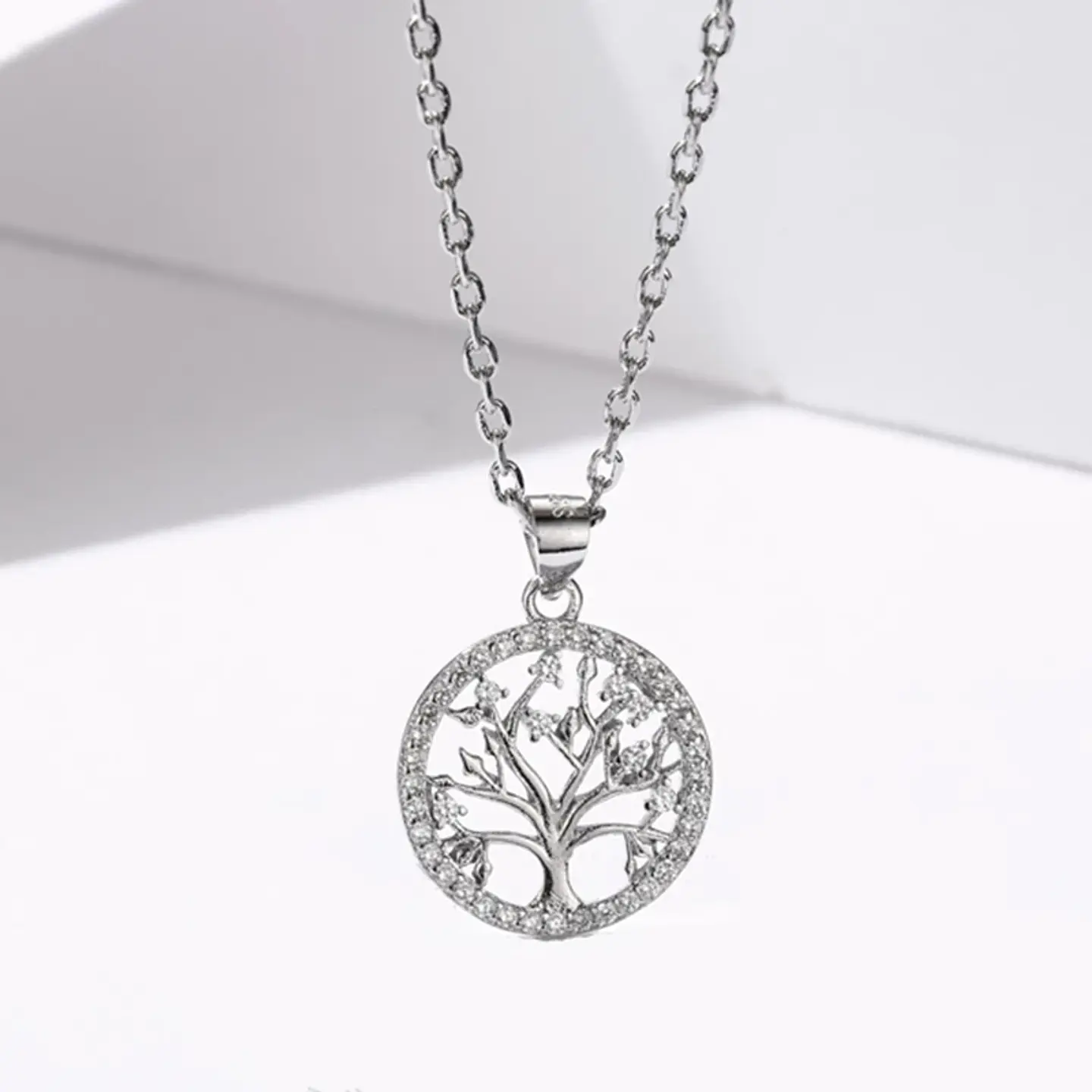 Collar Arbol de la Vida Circones Plateado 3