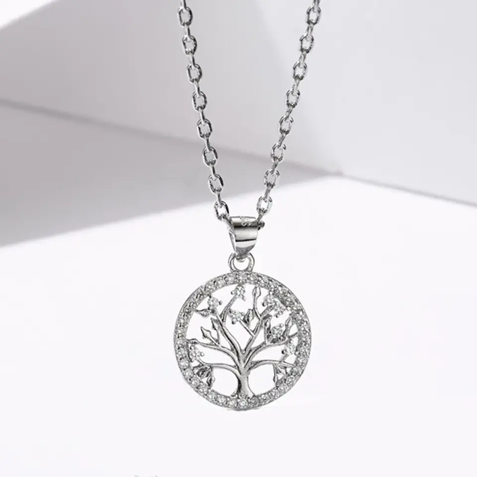 Collar Arbol de la Vida Circones Plateado 3