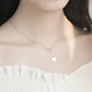 Collar Amor Doble Corazon Plateado - Miniatura 4