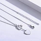 Collar Amor Doble Corazon Plateado - Miniatura 5