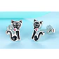Aros Plata 925 Gato Negro - Miniatura 5