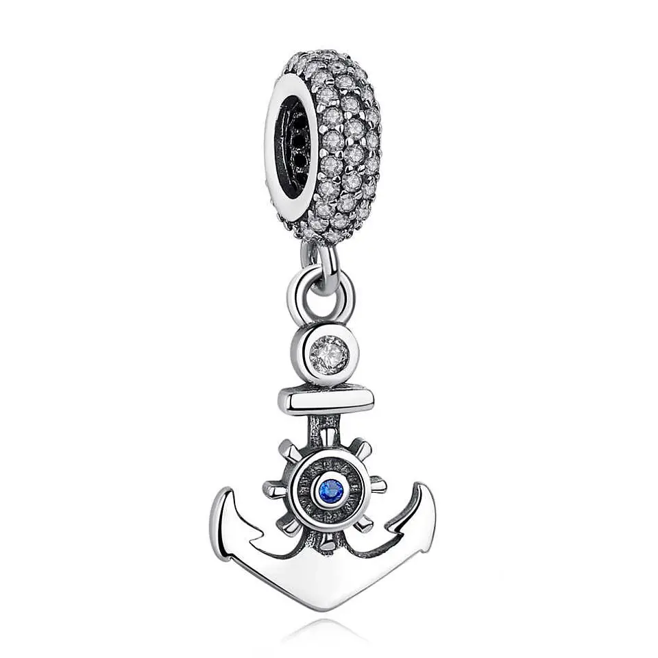 Charm Dije Plata 925 Ancla Naval 1