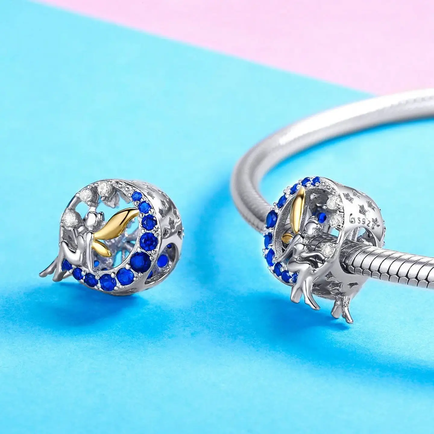 Charm Dije Plata 925 Hada Sentada 4