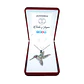 Collar Colgante Colibri con Circones Plateado - Miniatura 2