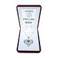 Collar Colgante Corazon Cadenas Plateado - Miniatura 2