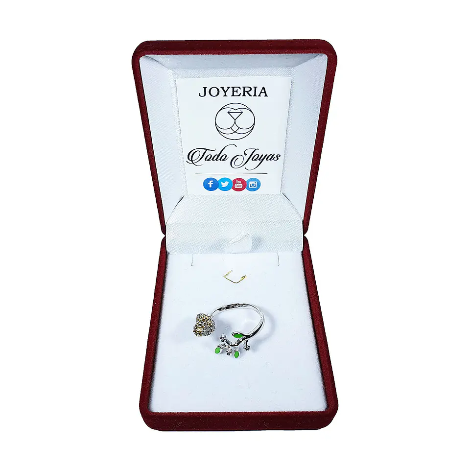 Anillo Pajaro Multicolor Circones Ajustable 2