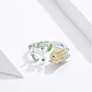 Anillo Pajaro Multicolor Circones Ajustable - Miniatura 4
