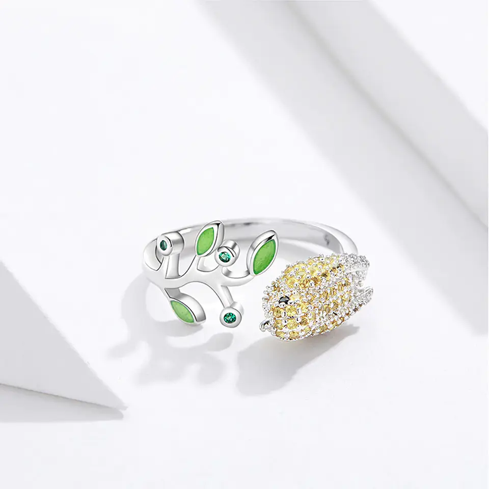 Anillo Pajaro Multicolor Circones Ajustable 4