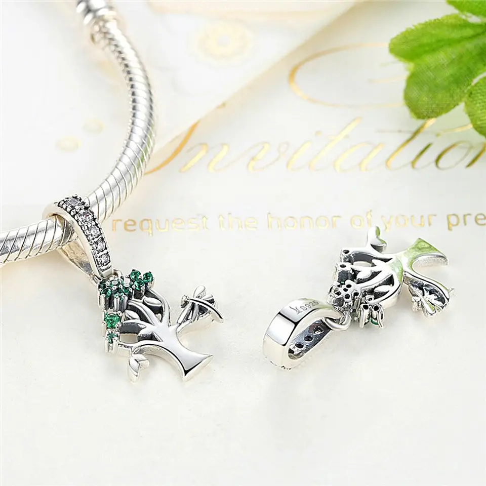 Charm Dije Plata 925 Arbol 690 2
