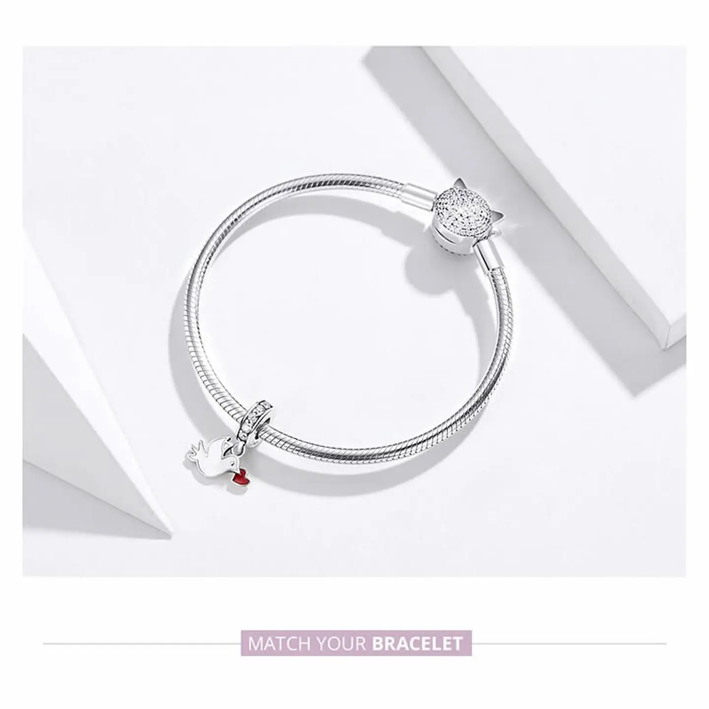 Charm Dije Plata 925 Paloma Blanca 4