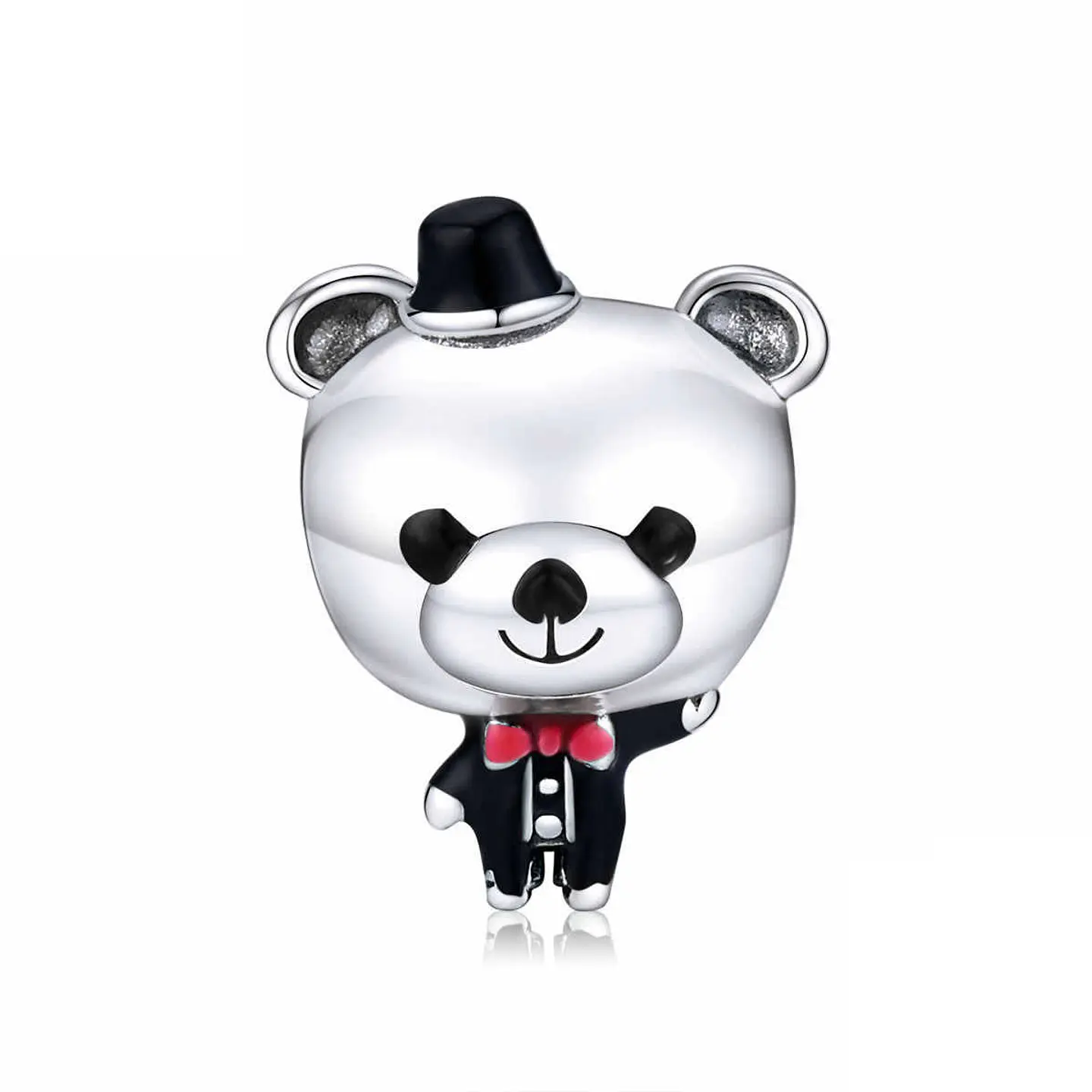 Charm Dije Plata 925 Oso Elegante 1