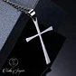Cruz Acero 45mm Con Cadena 50cm - Miniatura 4