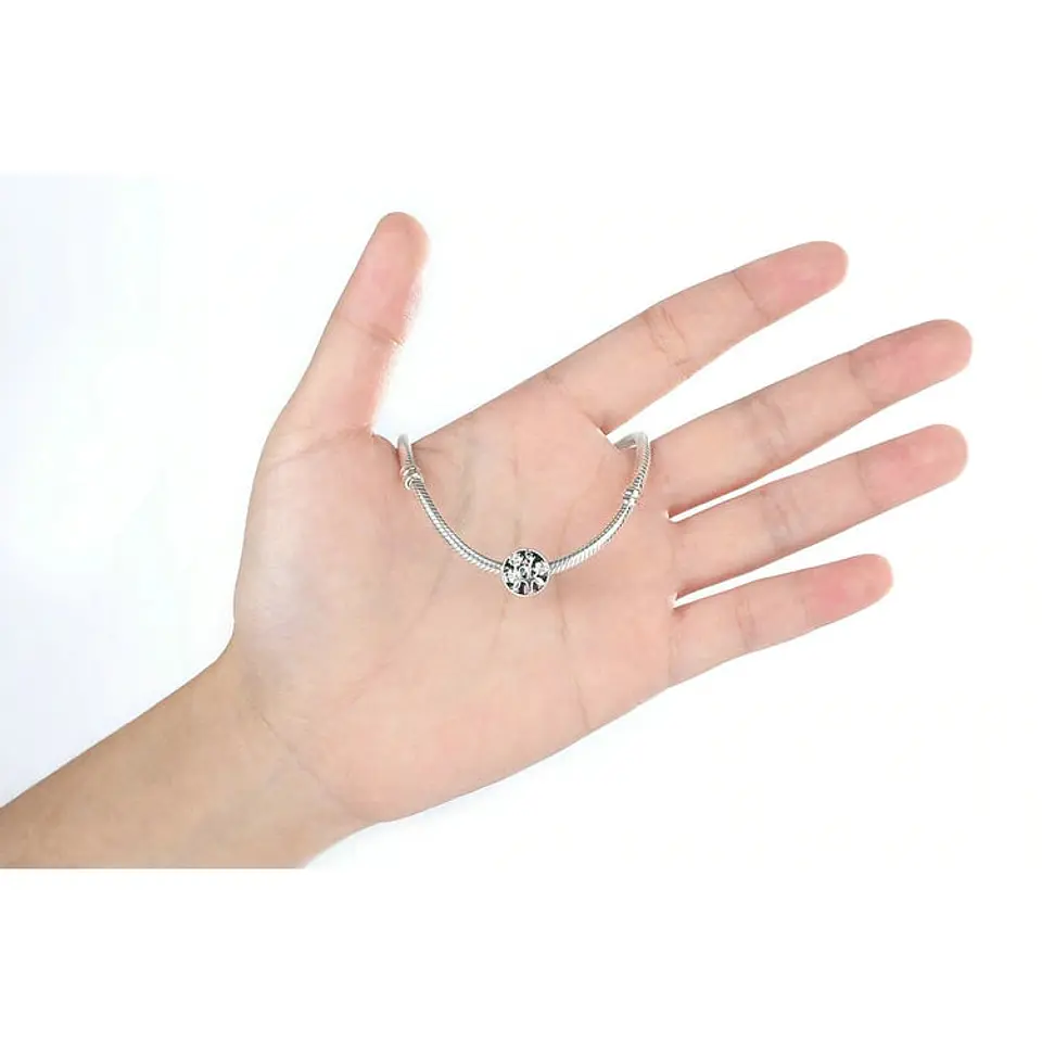 Charm Plata 925 Arbol de La Vida Circular 3