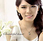 Collar Colgante Corazon con Circones Plateado - Miniatura 3
