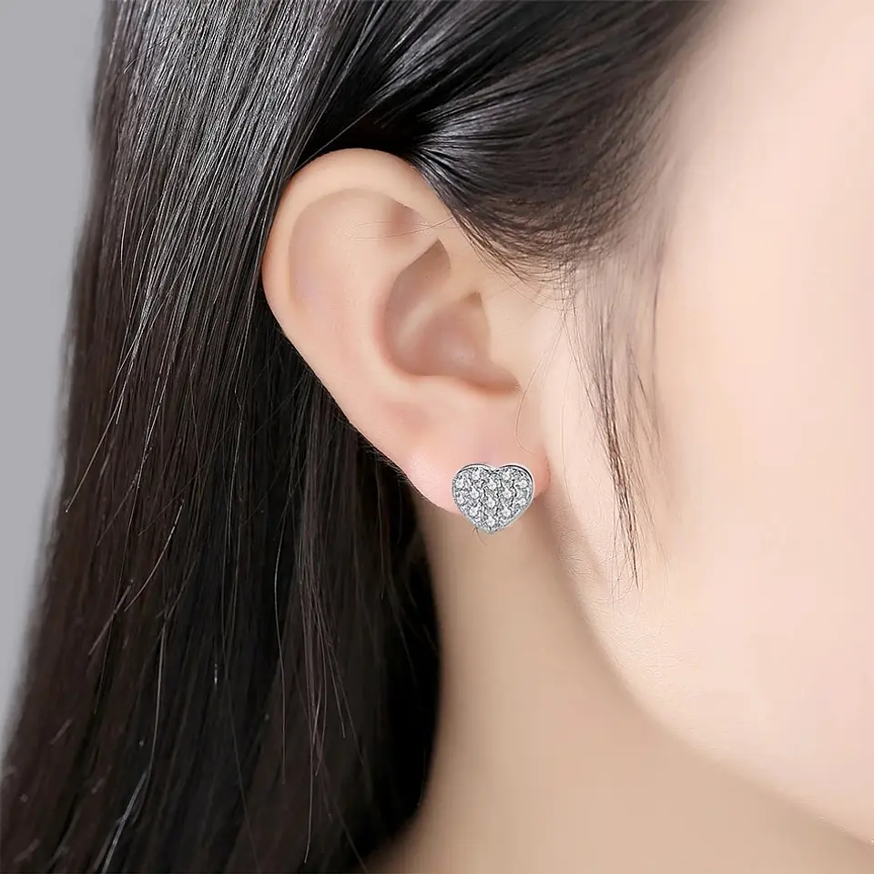 Aros Plata 925 de Corazon Circones 3