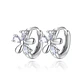 Aros de Flor con Circones Plateado - Miniatura 1