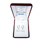 Aros Plata 925 Perla Colgante Blanco - Miniatura 2