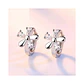 Aros de Flor con Circones Plateado - Miniatura 2