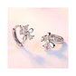 Aros de Flor con Circones Plateado - Miniatura 3