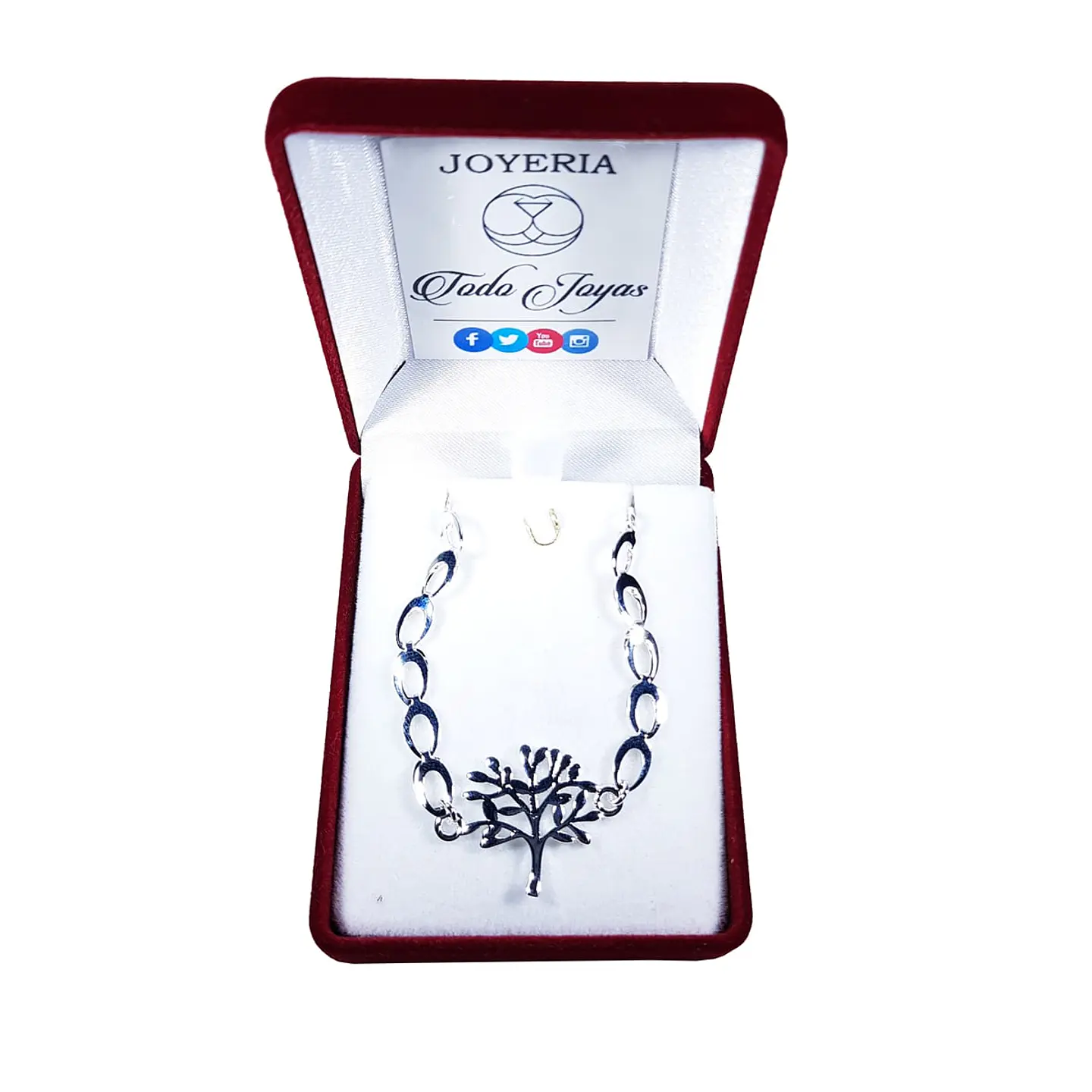 Pulsera Arbol de la Vida Plateada 2