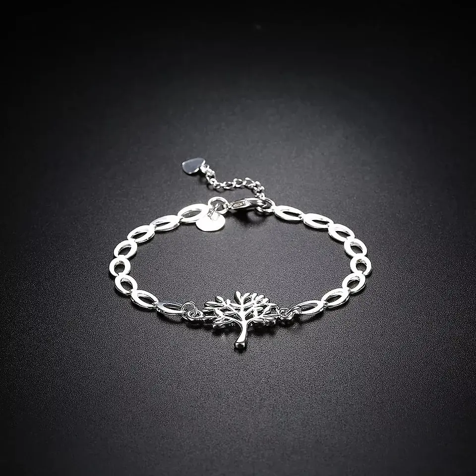 Pulsera Arbol de la Vida Plateada 5