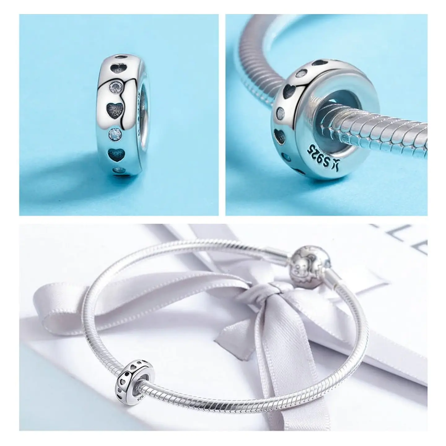 Charm Dije Plata 925 Separador Patitas Mascota 3