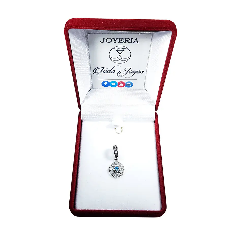 Charm Dije Plata 925 Estrella Nautica 2